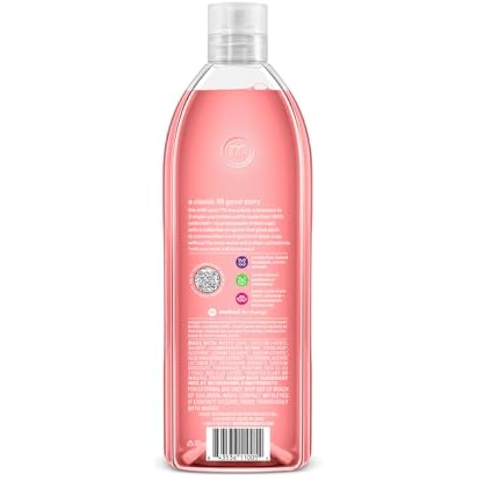 Method FOAMING HAND SOAP REFILL, PINK GRAPEFRUIT, RECYCLABLE BOTTLE, BIODEGRADABLE FORMULA, 28 FL OZ (PACK OF 4) - Image 2